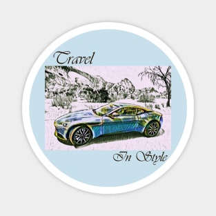 Travel in Style Collection (with text) Magnet